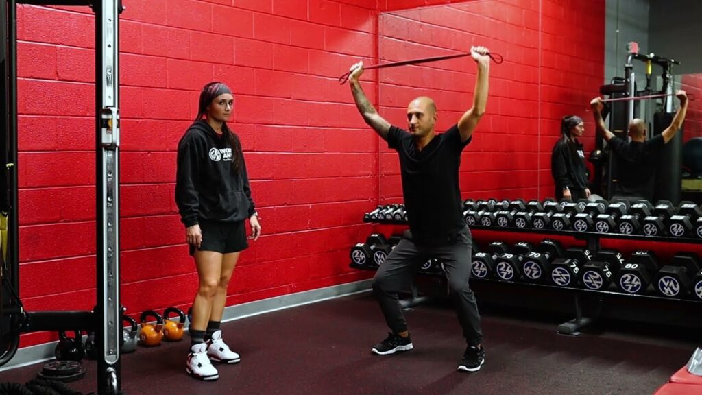 Overhead Band Squat