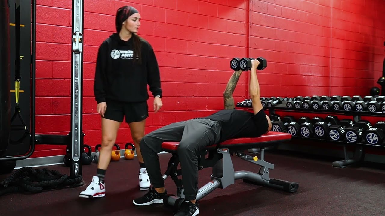 Flat Bench Push Together Press